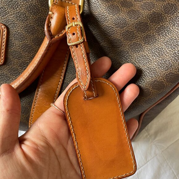 [SOLD] Authentic Céline Brown Coated Canvas Macadam Boston Bag - Picture 13 of 16